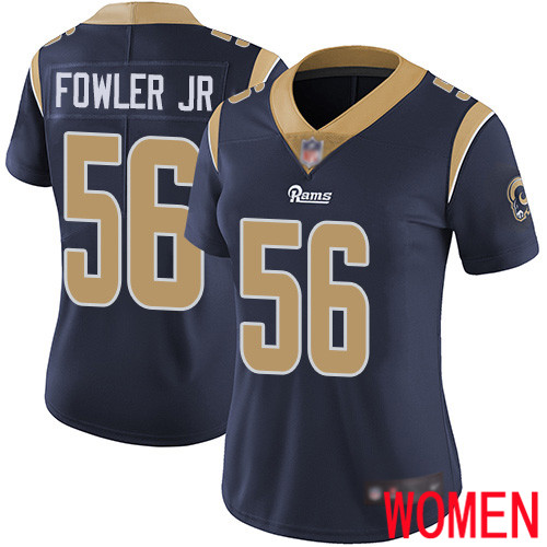 Los Angeles Rams Limited Navy Blue Women Dante Fowler Jr Home Jersey NFL Football 56 Vapor Untouchable